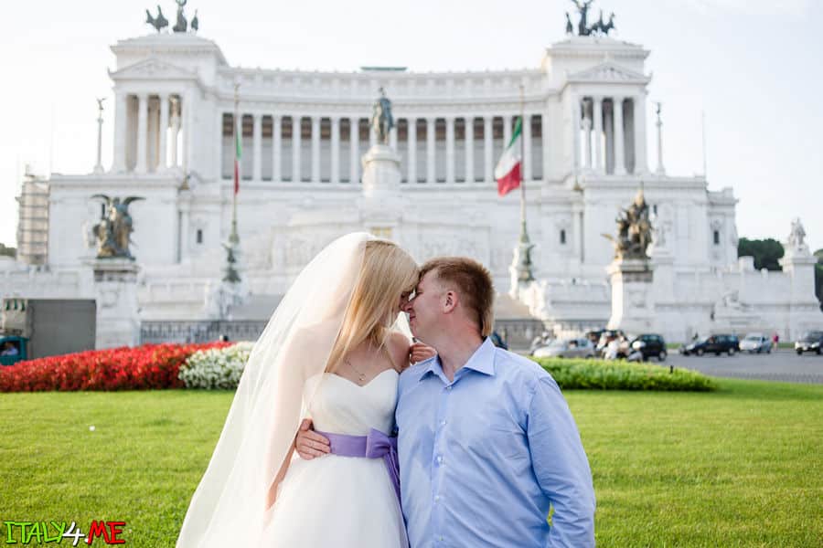 Алтарь отечества в Риме - свадебное путешествие в Италию