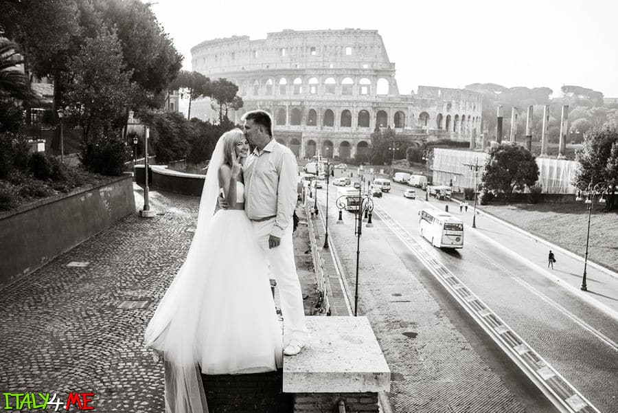 Колизей - свадебная фотосессия в Риме 