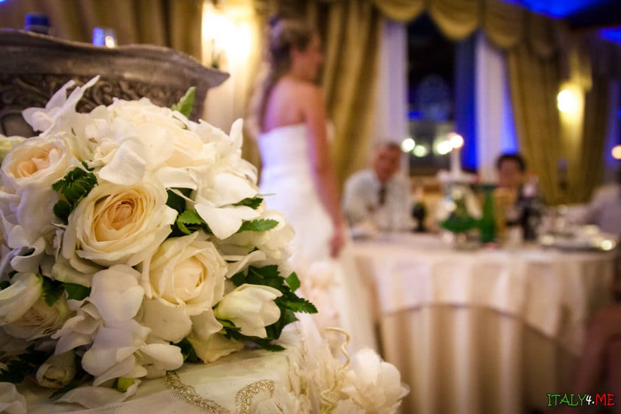 Букет невесты - свадьба в Риме