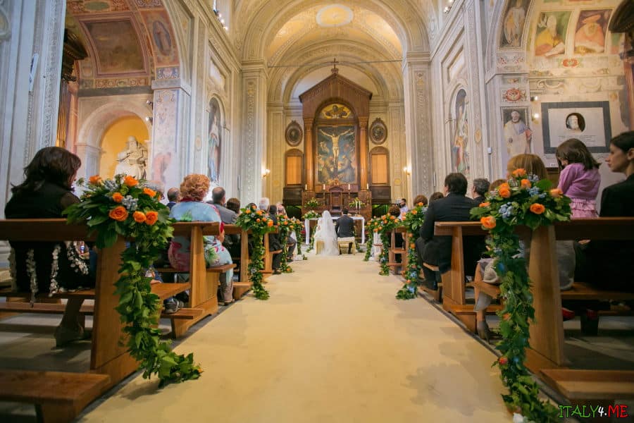 Церемония венчания в Италии
