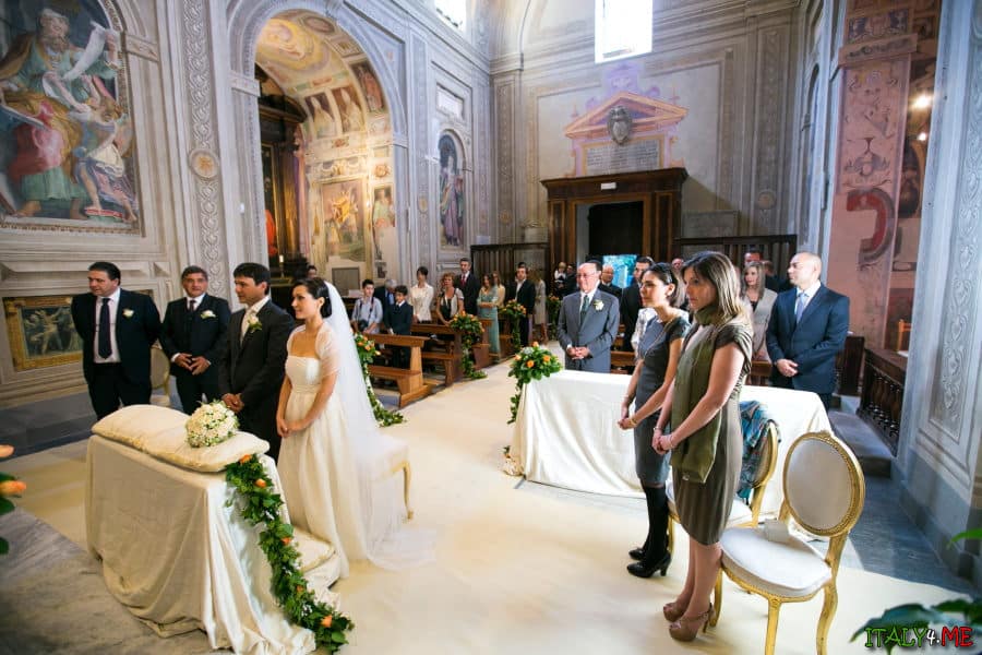Традиционная итальянская свадьба в Кастель-Гандольфо (Рим)