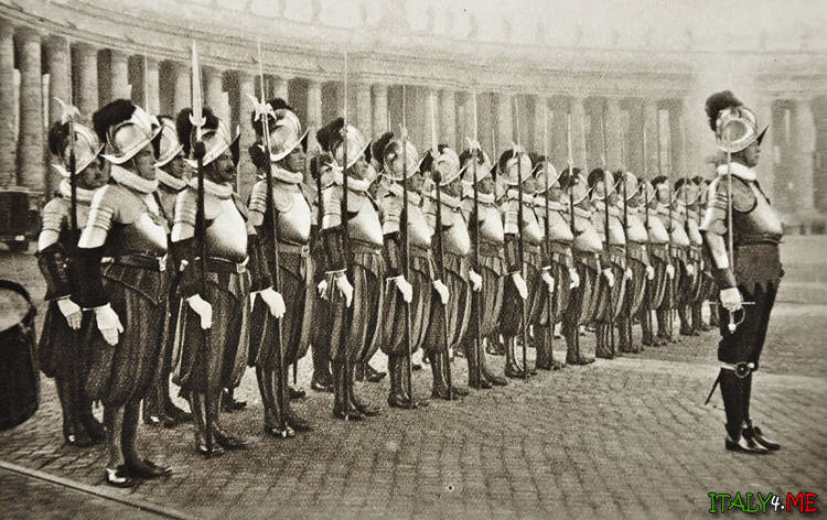 Швейцарская гвардия в Ватикане - начало 20 века