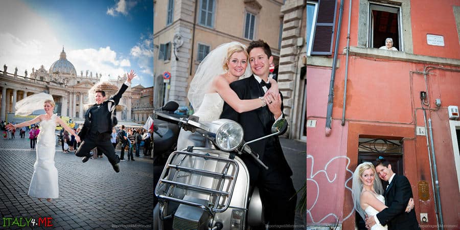 Свадебное фото в Риме