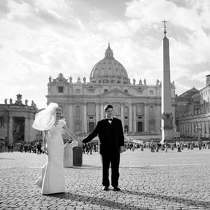 Веселая свадебная фотосессия в Риме