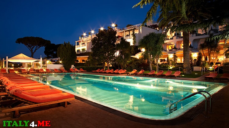 лучший отель на острове Капри в Италии