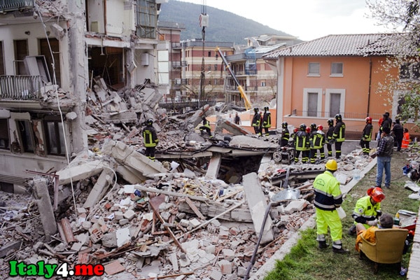 Аквила землетрясение Италия