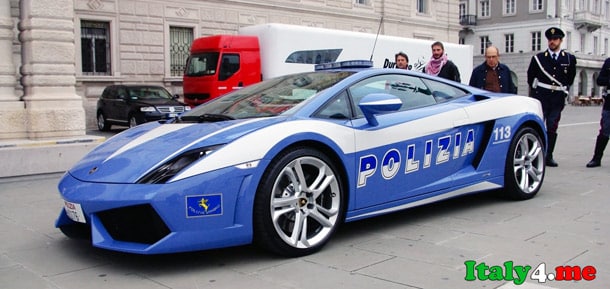 Lamborghini полиция Италия