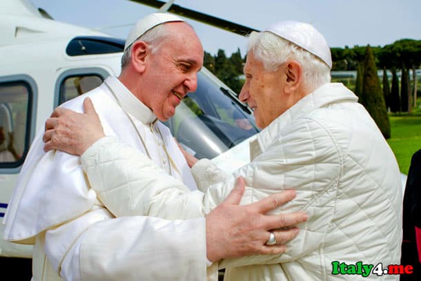 папа Франциск и Бенедикт XVI