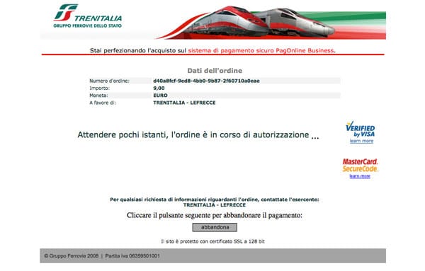 покупка билетов в Италии шаг 8