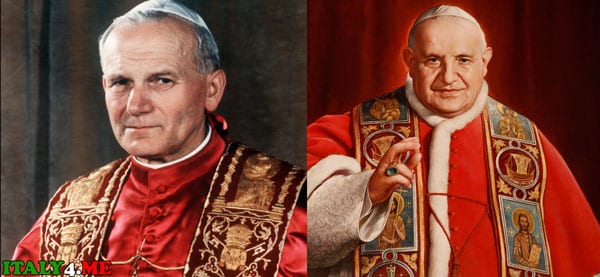 папа римский Иоанна Павел II и Иоанн XXIII