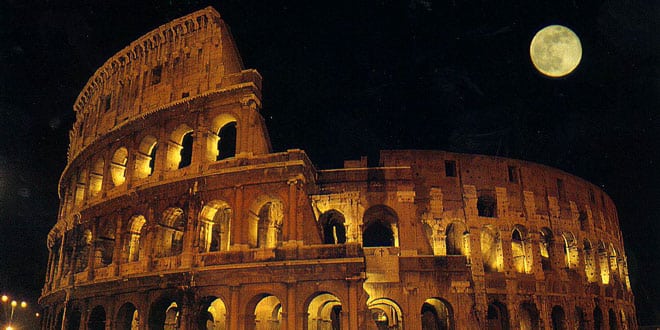 Ночной Рим Колизей