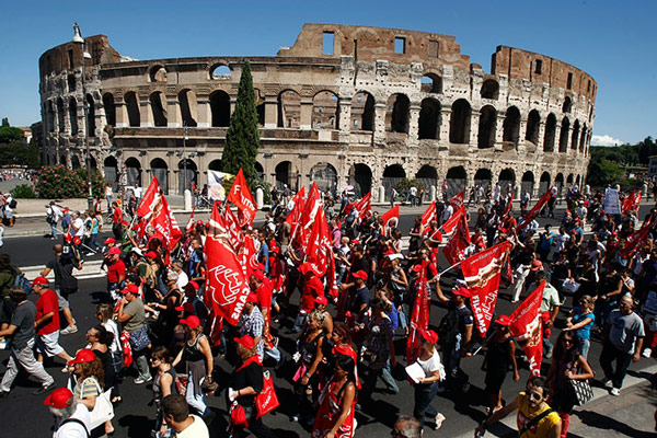 забастовка в Италии