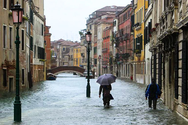 прогулка по Венеции зимой