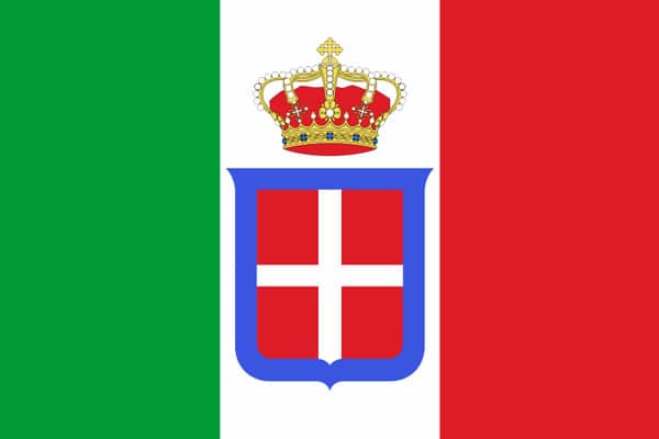 Флаг Королевство Италия 1861-1946 год