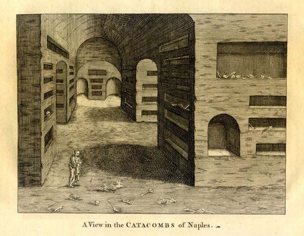 Представления о катакомбах Неаполя в средние века