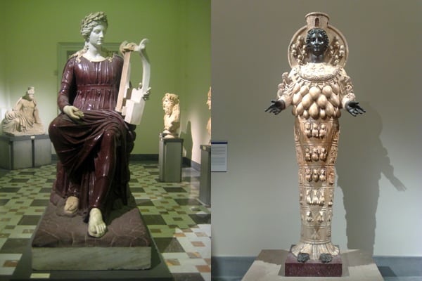 Археологический музей Неаполя - Статуи Аполлона и Афины