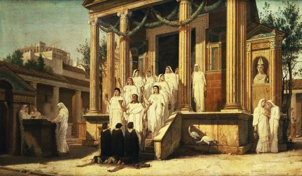Храм Весты в Риме - Девы-весталки