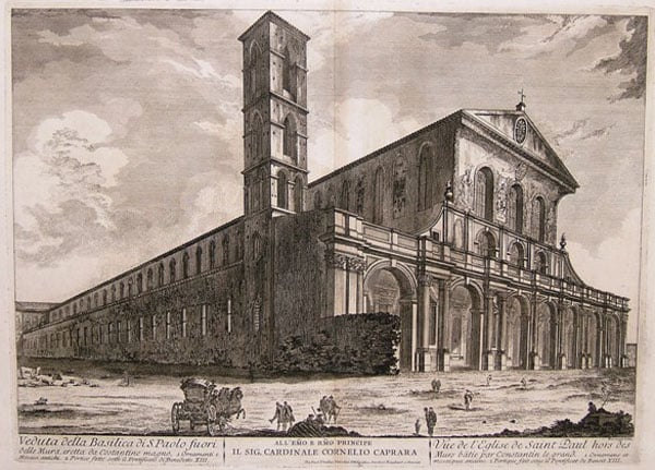 Собор святого Павла в Риме - Гравюра