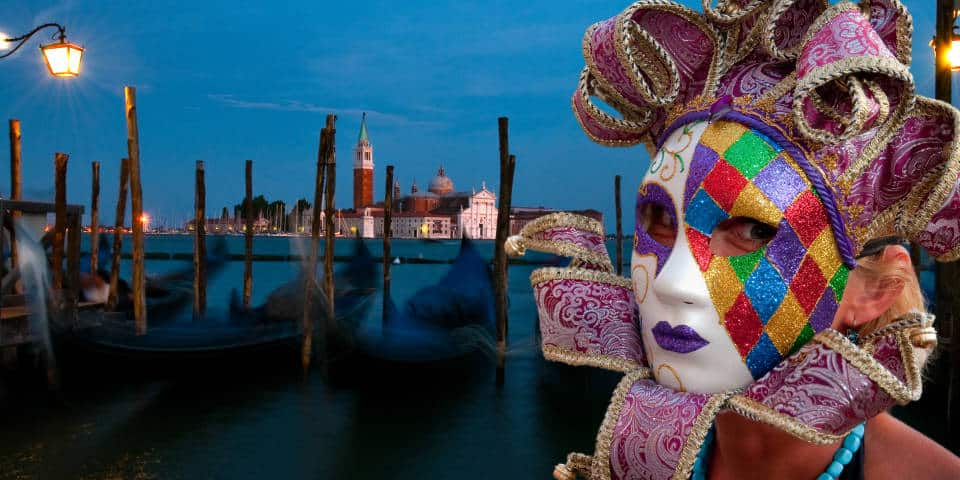 Маска Шута для Венецианского карнавала