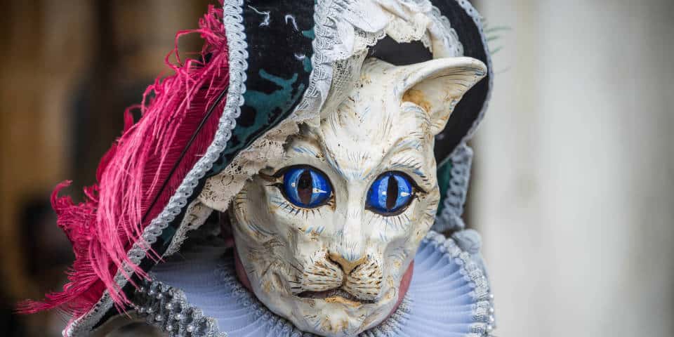 Маска кота Венецианский карнавал
