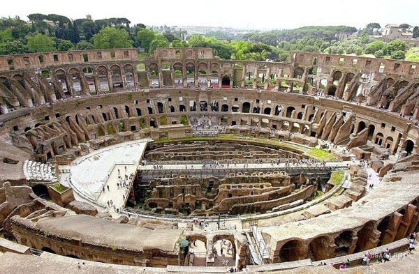 Колизей в Риме - Трибуны и Арена