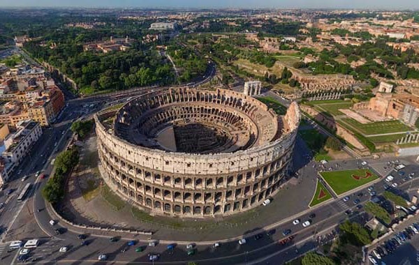 Колизей в Риме - Вид сверху