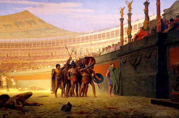 Колизей в Риме - Гладиаторы на Арене