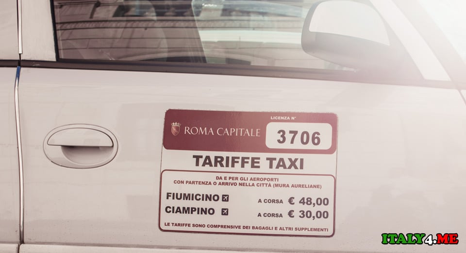taxi-v-Rime-Fiumicino-cena