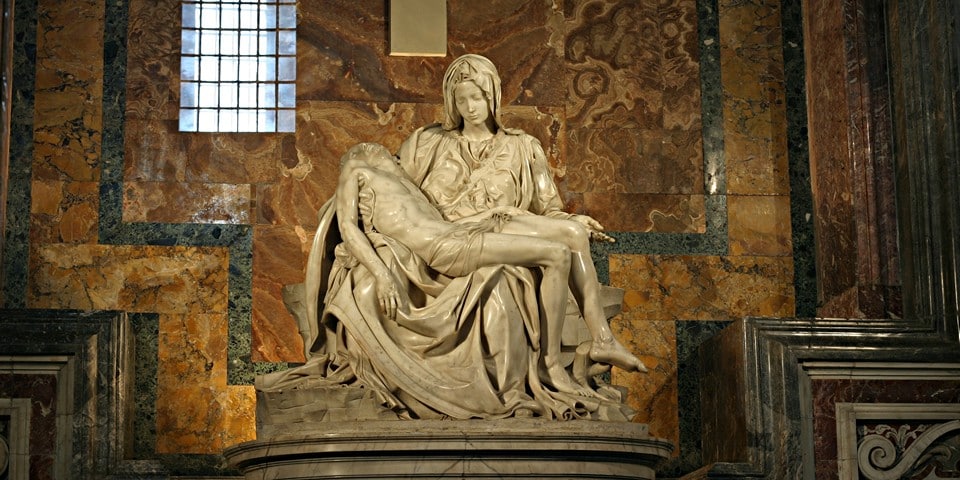 Pieta sculpture by Michelangelo