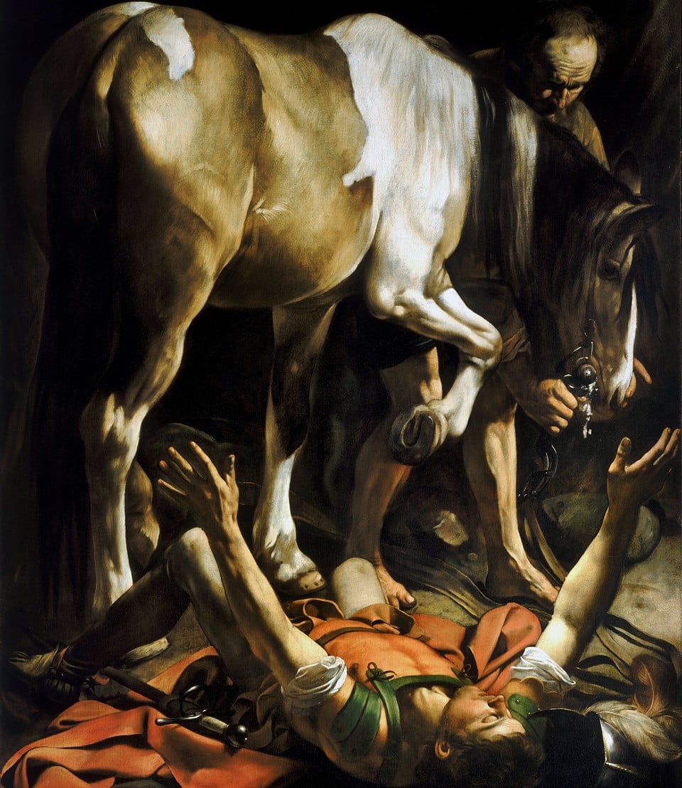 Картина Караваджо "Обращение Савла"