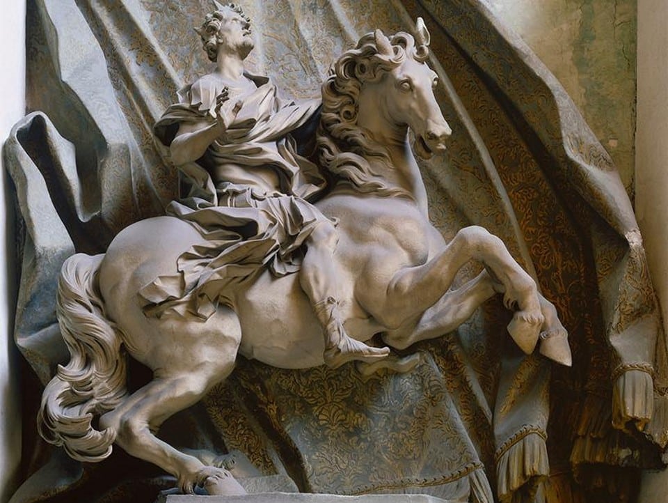 Equestrian statue of Constantine in the Vatican by Bernini