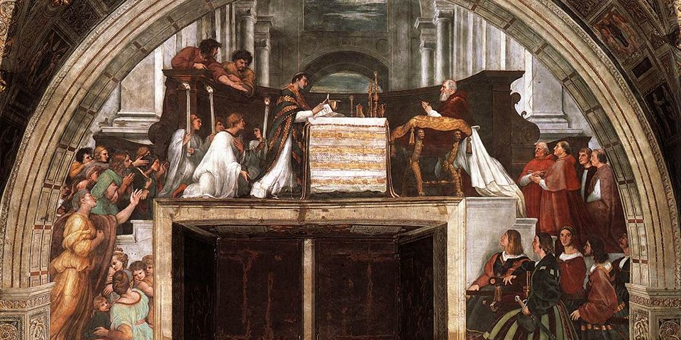 Fresco of the Mass at Bolsena by Rafael Santi