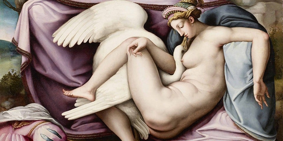 Lost painting Leda and the Swan by Michelangelo