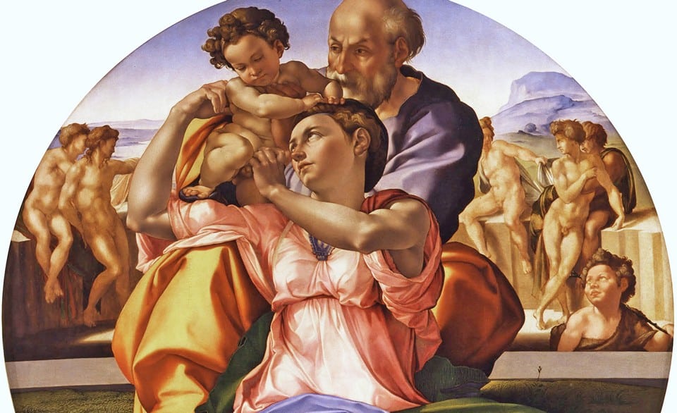 Madonna Doni painting by Michelangelo