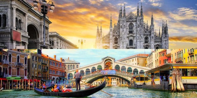 как добраться из Милана в Венецию