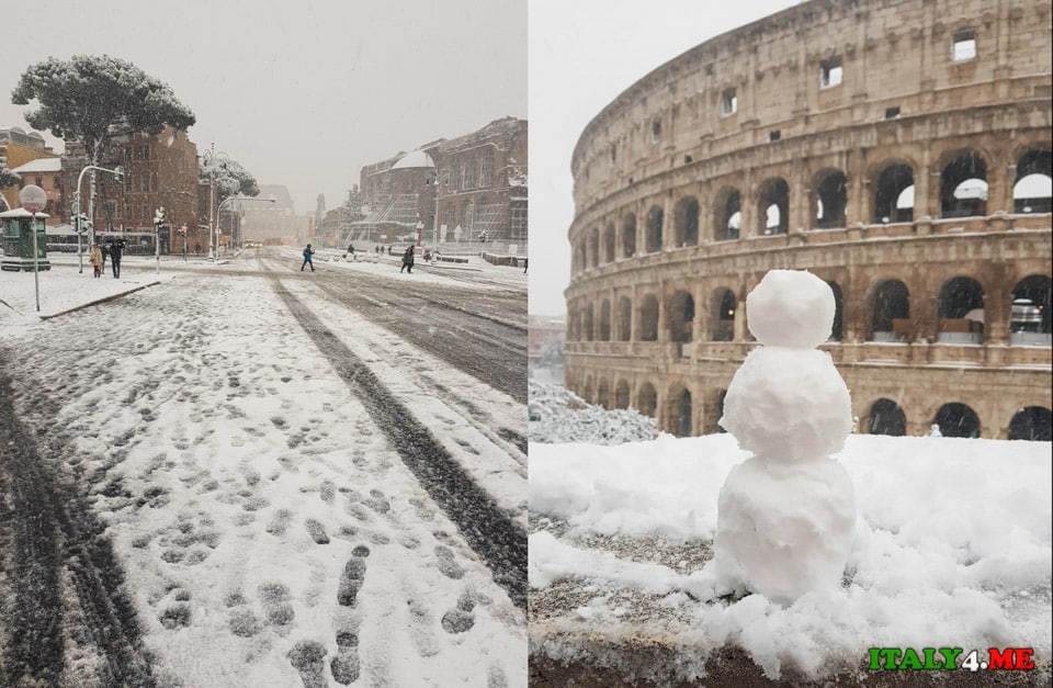 Бывает ли снег в Риме?