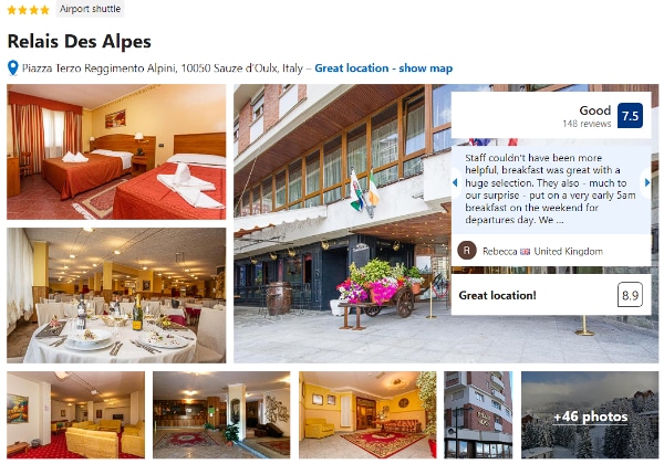 4 star Hotel in Sauze d'Oulx Relais Des Alpes