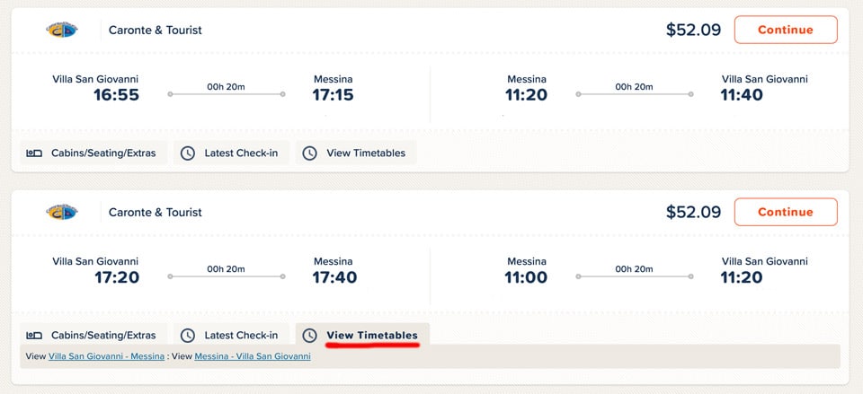 Ferry schedules to Sicily on the official website Ferry schedules to Sicily on the official website