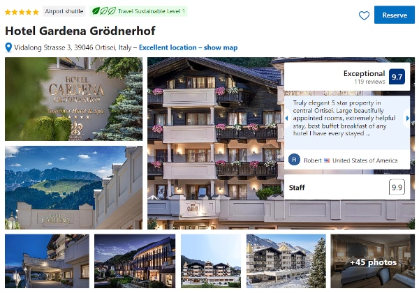 5-star Hotel Gardena Grödnerhof in Val Gardena