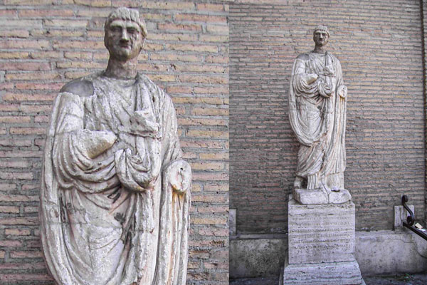 Говорящая статуя Аббат Луиджи в Риме базилика Сант-Андреа-делла-Валле