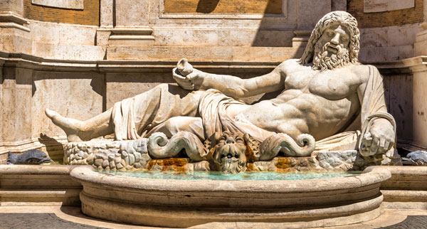 Марфорио говорящая статуя Рим находится с Капитолийском музее