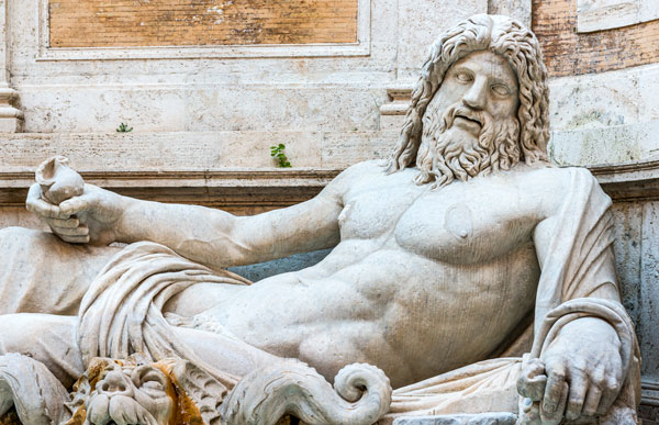 Марфорио говорящая статуя Рим речное божество Тибр или Нептун