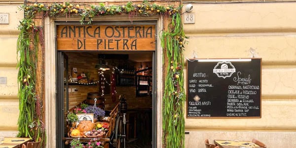 Ресторан в историческом центре Рима Antica Osteria di Pietra