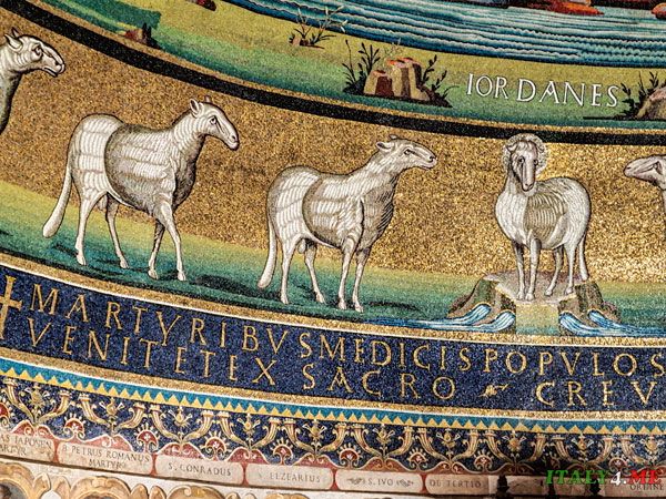 надпись IORDANES мозаика Рим базилика Космы и Дамьяна