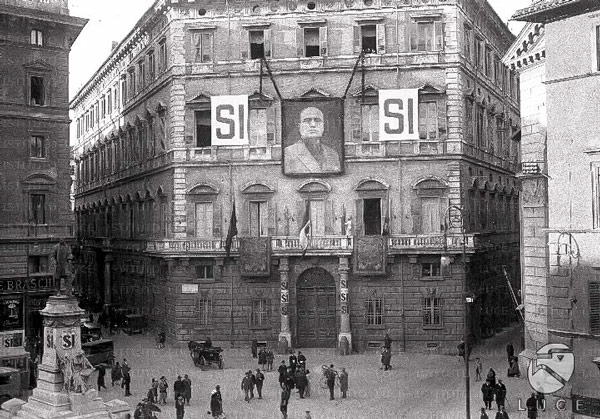 Палаццо Браски политический штаб Бенито Муссолини выборы в Италии 