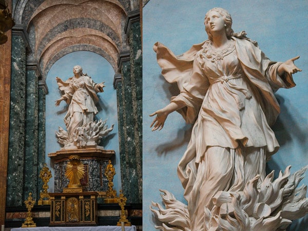 Скульптура святой Агнессы Римской