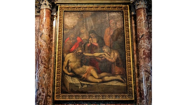 Оплакивание мёртвого Иисуса Христа Кристофоро Ронкалли Базилика Сан-Пьетро-ин-Винколи в Риме