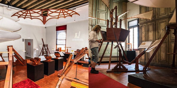 Изобретения Леонардо да Винчи в музее в Венеции