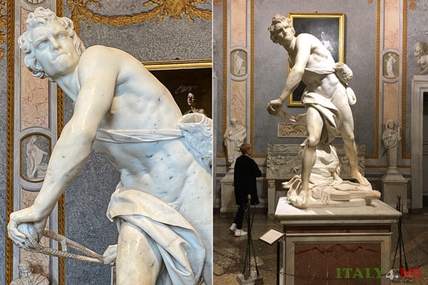 David Bernini at the Borghese Gallery in Rome