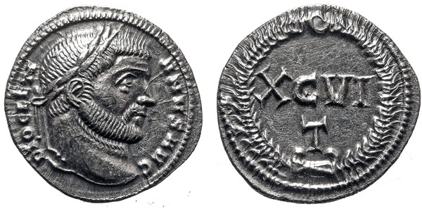 аргентеус (Argenteus) император Диоклетиан древнеримская монета